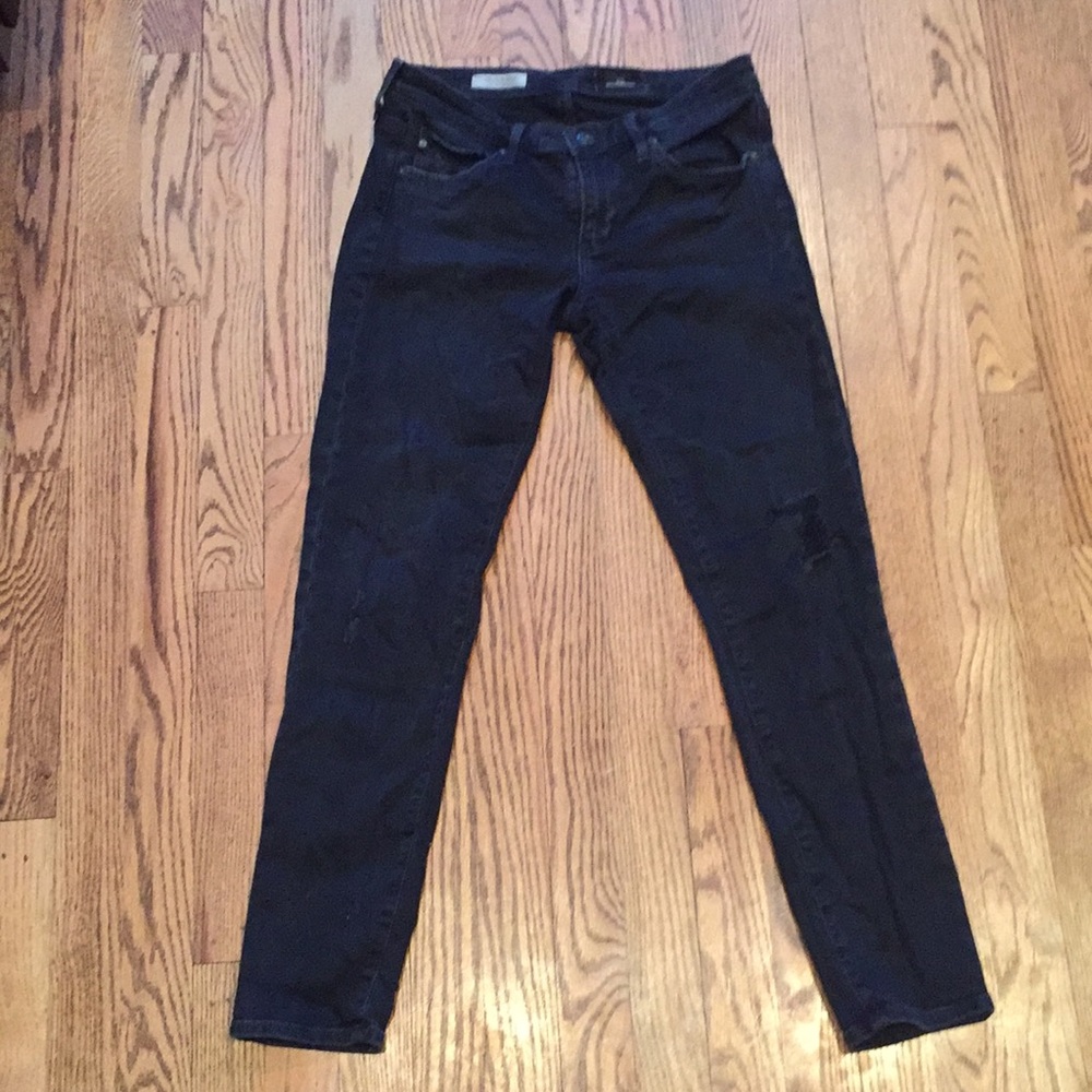 AG Stevie ankle slim straight black